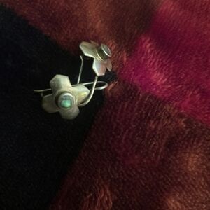 Silver Floral Women Earrings